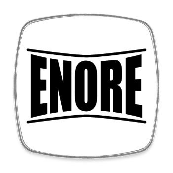 t-shirt Enore t-shirt gift idea - Square fridge magnet - white - Front