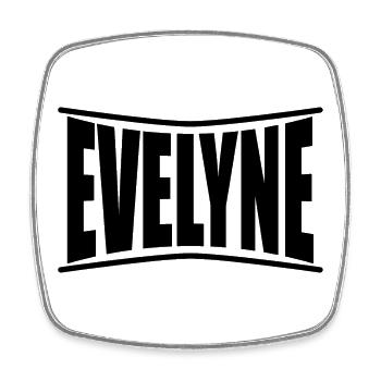 T-Shirt Evelyne T-Shirt Geschenkidee - Viereckiger Kühlschrankmagnet - Weiß - Vorne