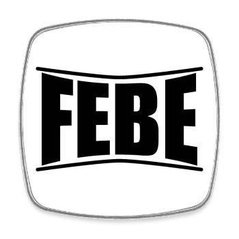 Febe t-shirt t-shirt gift idea - Square fridge magnet - white - Front