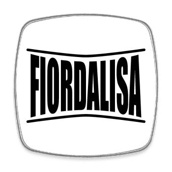 T-Shirt Fiordalisa T-Shirt Geschenkidee - Viereckiger Kühlschrankmagnet - Weiß - Vorne