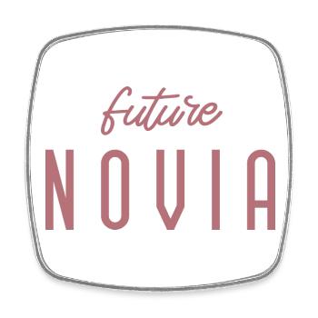 Future Novia Engagement Bridal Shower Wedding - Square fridge magnet - white - Front