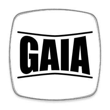 t-shirt Gaia idée cadeau t-shirt - Magnet carré - blanc - Devant