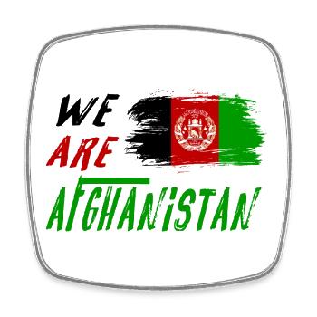 Nous sommes l'Afghanistan - Magnet carré - blanc - Devant