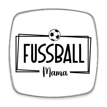 Fussballmama Design für stolze Mütter - Viereckiger Kühlschrankmagnet - Weiß - Vorne