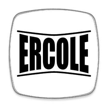 T-Shirt Ercole T-Shirt Geschenkidee - Viereckiger Kühlschrankmagnet - Weiß - Vorne