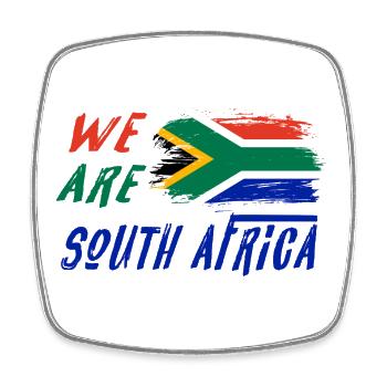 We are South Africa - Square fridge magnet - white - Front