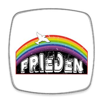 RAINBOW Rainbow PEACE - Square fridge magnet - white - Front