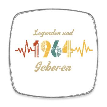 1964 Geburtstag Baujahr Vintage Retro Spruch - Viereckiger Kühlschrankmagnet - Weiß - Vorne