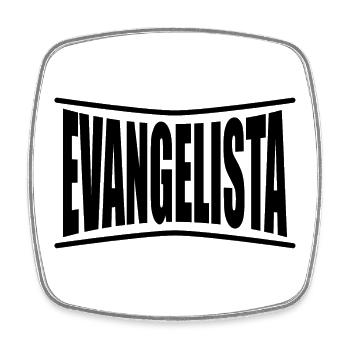 t-shirt Evangelista t-shirt gift idea - Square fridge magnet - white - Front