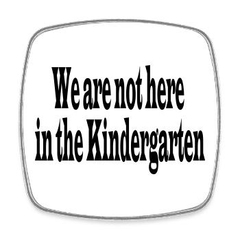 Kindergarten - Viereckiger Kühlschrankmagnet - Weiß - Vorne