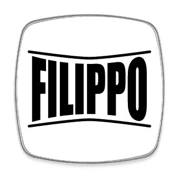 T-Shirt Filippo T-Shirt Geschenkidee - Viereckiger Kühlschrankmagnet - Weiß - Vorne