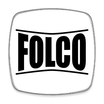 t-shirt Folco t-shirt idée cadeau - Magnet carré - blanc - Devant