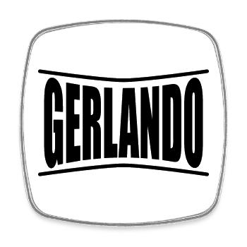 Gerlando t-shirt t-shirt gift idea - Square fridge magnet - white - Front