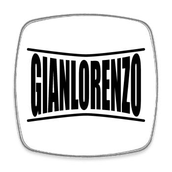 t-shirt Gianlorenzo t-shirt gift idea - Square fridge magnet - white - Front