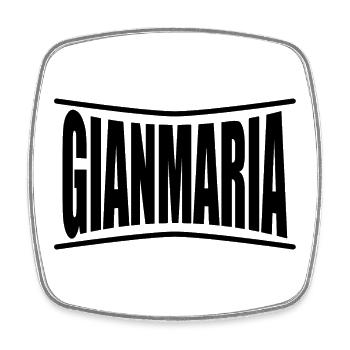 t-shirt Gianmaria t-shirt gift idea - Square fridge magnet - white - Front