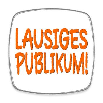 LAUSIGES PUBLIKUM SPRÜCHE BÜHNE - Viereckiger Kühlschrankmagnet - Weiß - Vorne