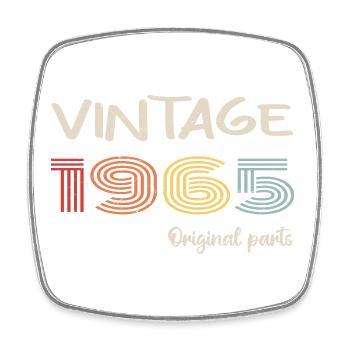 Millésime original 1965 | Cadeau d’anniversaire 1965 - Magnet carré - blanc - Devant