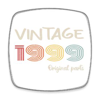 Millésime original 1999 | Cadeau d’anniversaire 1999 - Magnet carré - blanc - Devant