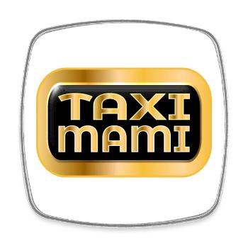 DRIVER MOTHER - TAXI MOM - Square fridge magnet - white - Front