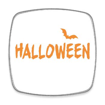 Halloween Boy Kostüm - Viereckiger Kühlschrankmagnet - Weiß - Vorne