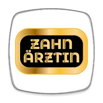 Geschenke für Zahnärztin - ZAHNMEDIZINERIN - Viereckiger Kühlschrankmagnet - Weiß - Vorne