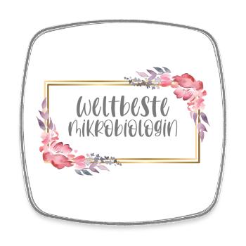 Mikrobiologin Ärztin Doktorin Beruf Geschenk - Viereckiger Kühlschrankmagnet - Weiß - Vorne