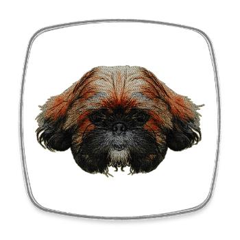 schoßhunde, shih tzu - Viereckiger Kühlschrankmagnet - Weiß - Vorne