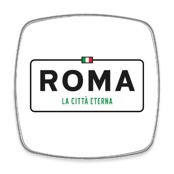 Rome Place Name Sign - Square fridge magnet - white - Front