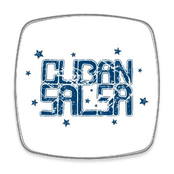 Cuban Salsa Rueda Timba Tanzen - Viereckiger Kühlschrankmagnet - Weiß - Vorne