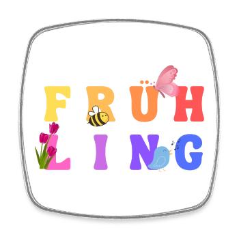 Spring - Season - Square fridge magnet - white - Front