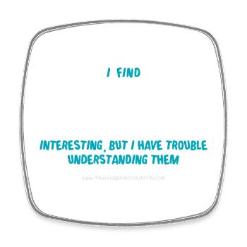 Humans (dark) - Square fridge magnet - white - Front