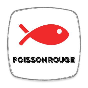 FISH. MEMORY. APRIL FOOL - Square fridge magnet - white - Front