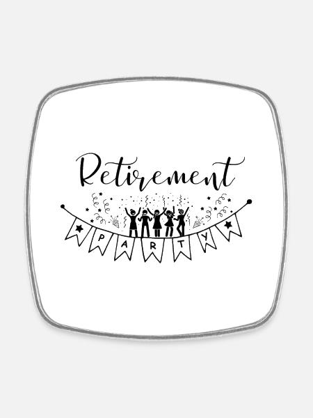 Bonne fête de départ à la retraite Bonjour la pension. - Magnet carré - blanc