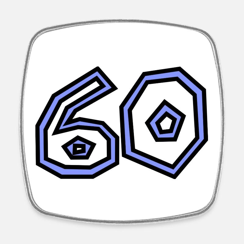 60 - Magnet carré - blanc