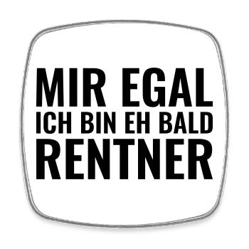 Rentner - Viereckiger Kühlschrankmagnet - Weiß - Vorne