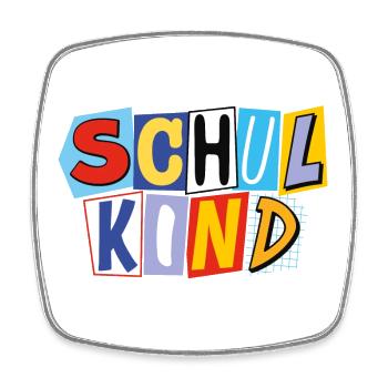 Schulkind 2026 Einschulung Schulanfang - Viereckiger Kühlschrankmagnet - Weiß - Vorne