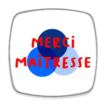 GELIEBTE. VIELEN DANK. DANKE HERRIN - Viereckiger Kühlschrankmagnet - Weiß - Vorne