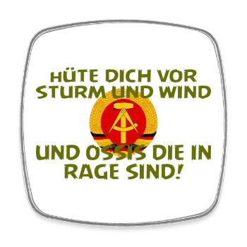 SSW27 OSSIS IN RAGE - Viereckiger Kühlschrankmagnet - Weiß - Vorne