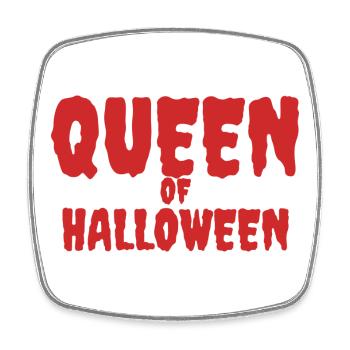 Halloween Queen Graphic Tee Design - Square fridge magnet - white - Front