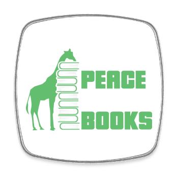 Lesen Bücher Buch Giraffe - Viereckiger Kühlschrankmagnet - Weiß - Vorne