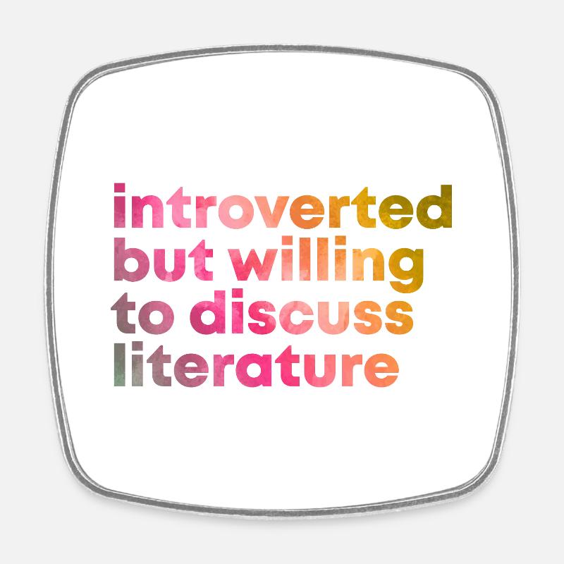 Literature - Square fridge magnet - white