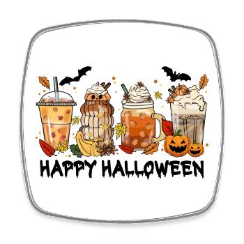 Halloween - Viereckiger Kühlschrankmagnet - Weiß - Vorne