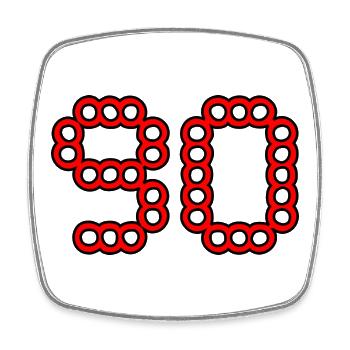 ANNIVERSAIRE. HAPPY BIRTHDAY. JOYEUX ANNIVERSAIRE. - Magnet carré - blanc - Devant