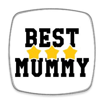 Best Mom - Mother's Day - Square fridge magnet - white - Front