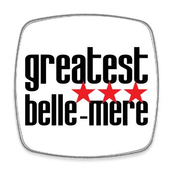 Meilleure Belle-Mère du Monde - Magnet carré - blanc - Devant