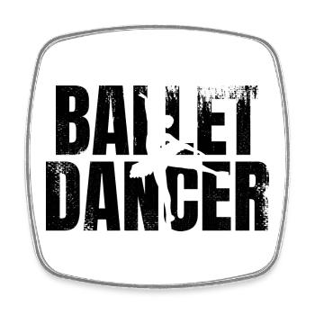 Ballet Dancer - Square fridge magnet - white - Front