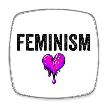 FEMINISM - Square fridge magnet - white - Front
