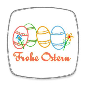 Ostern - Viereckiger Kühlschrankmagnet - Weiß - Vorne