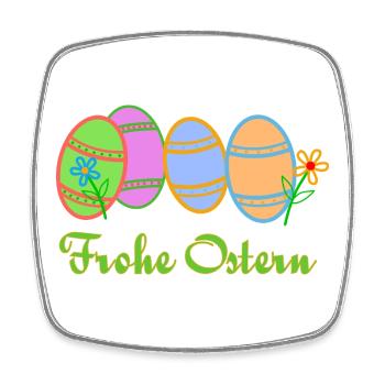 Ostereier zu Ostern - Viereckiger Kühlschrankmagnet - Weiß - Vorne