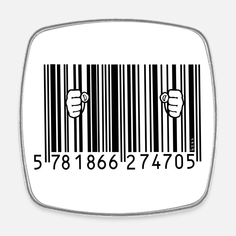 CONSOCIDE - Square fridge magnet - white